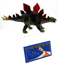 Dinosaur Hard Plastic Dino - STEGOSAURUS - 7" Long Figure PVC Rubber