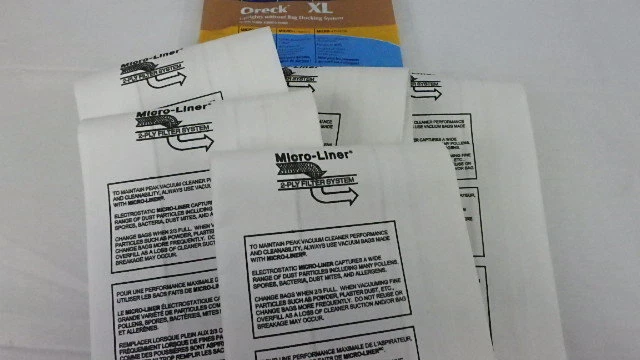 NEW Micro Lined Oreck CC Uprights With Bag Docking System Vacuum Bags 5 PACK - Image 2 of 3