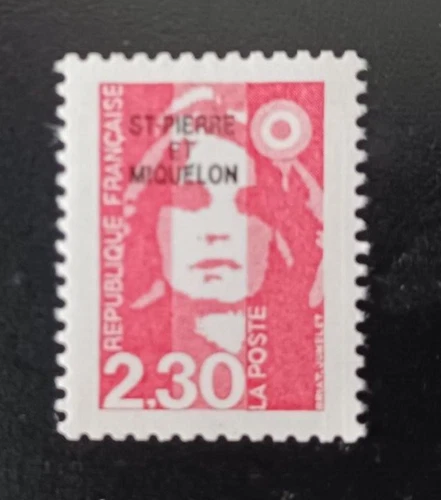 Stamps 1990 Saint Pierre et Miquelon ,   Marianne from France