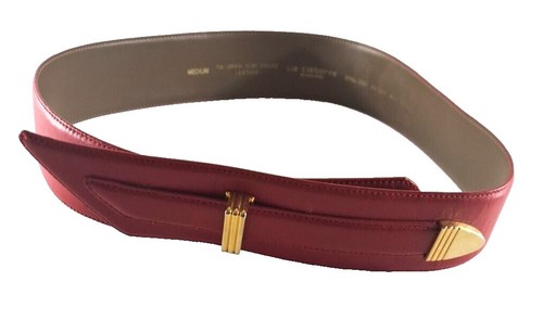 Ceinture Liz Claiborne New York - Taille M/L - Rouge Brique - 2 Pouces - Neuf Avec étiquettes