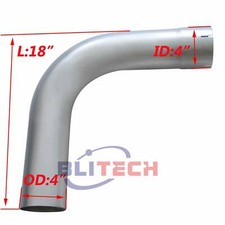 90 Degree Elbow 4 Inch Aluminized Exhaust Pipe 4 Idod X 18 Arms Truck Elbow 90 Degree Elbow 4 Inch Aluminized Exhaust Pipe 4 Idod X 18 Arms Truck Elbow