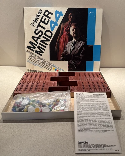 Vintage MASTER MIND 44 Board Game (1977) ~ Complete with Instructions