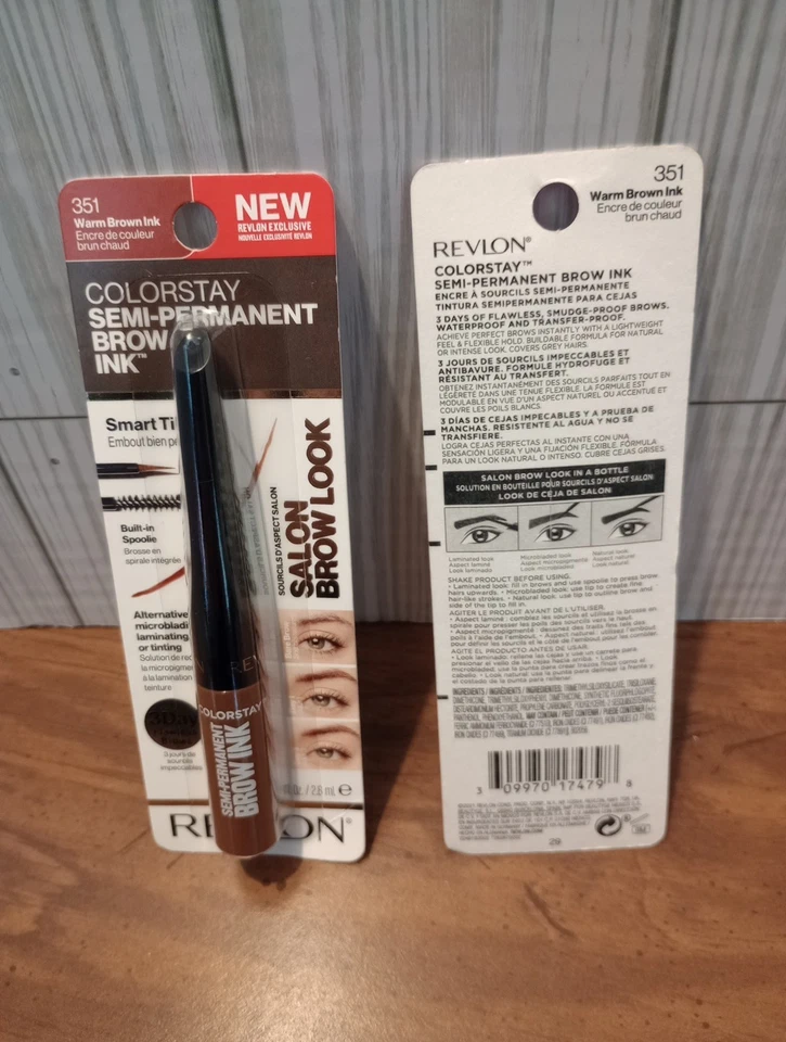 2 Revlon Colorstay 351 Warm Brown Ink Semi Permanent Brow Ink - Image 3 of 3