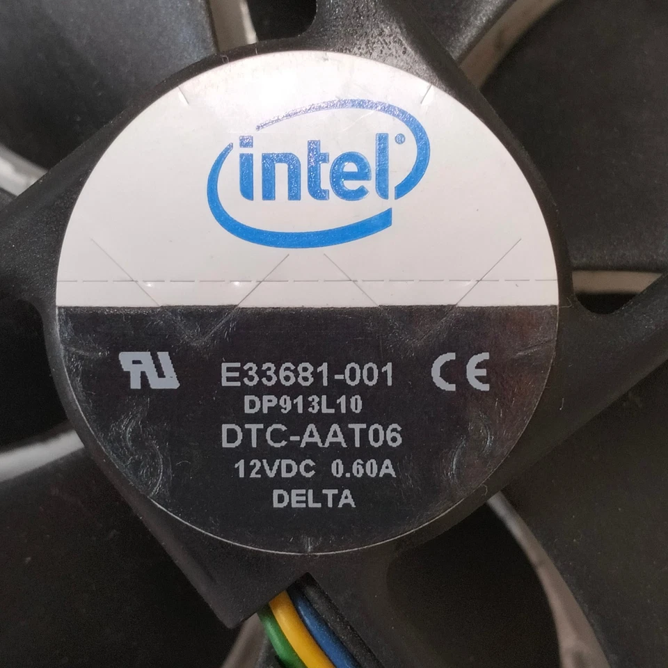 OEM Intel E33681-001 Socket 775 CPU Heatsink Fan Cooler Assembly Delta DTC-AAT06 - Image 2 of 4