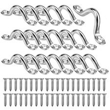 20 Pièces Boucles de Pont pour Kayaks Plaque Oeillet 5mm Pontet INOX Marine
