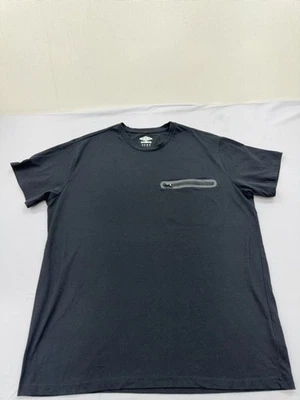 T-shirt homme Umbro XL manches courtes col rond imprimé logo en noir - Photo 1/4