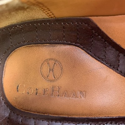 COLE HAAN Size 9.5 Brown Contrast Stitch Leather Slip On Loafers COLE HAAN Size 9.5 Brown Contrast Stitch Leather Slip On  main image 2