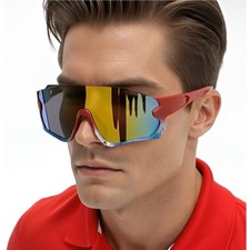 Sport Sunglasses Cycling Running Glasses Windproof UV Protection Men Wrap Around