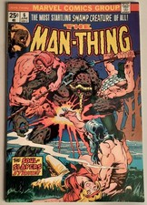 Man-Thing 6.. High Grade Double Cover. NM. 1975.