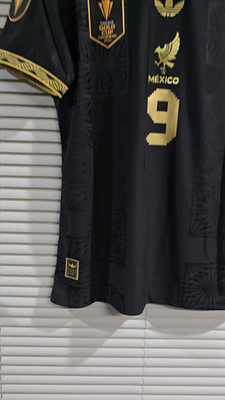 Mexico National Team - Gold Black 25 - RAUL # 9 - Large (Run Small