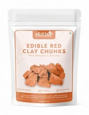 AEJESOP Red Clay, Edible Clay Chunks, Natural for Eating (Food), 3.5Oz(100G)