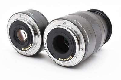 Canon EOS M EF-M 18-55mm & 22mm STM & EF-EOS M Adapter Double Lens