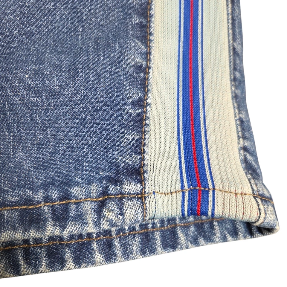 Pantalones Cortos De Colección Levis Plata Tab Para Hombres 34 Rayas Laterales Elastizados Azul Denim Sueltos Y2K Foto 2 de 4