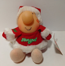 Ziggy Santa Vintage 1986 WITH TAGS Stuffed 7" Doll Plush American Greetings