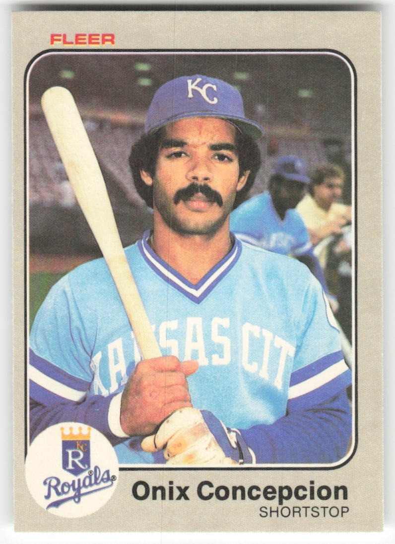 1983 Fleer Onix Concepcion #110 Kansas City Royals EX