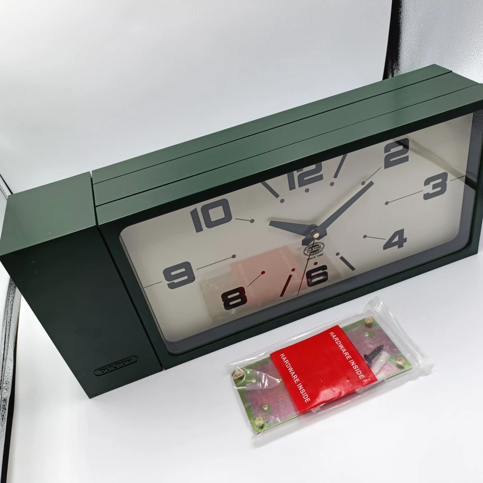 DULTON Double Face Wall Clock Green Retro Magnet Type H21-0362DGN Japan - Image 3 of 4