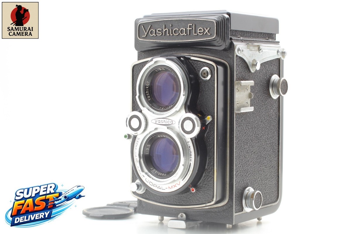 フィルムカメラ Yashicaflex TLR Camera 80mm F/3.5 #516 Near MINT] Yashicaflex New B TLR Film Camera Yashicor 80mm f/3.5