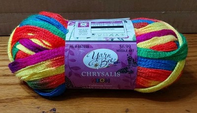 Yarn Bee Chrysalis Neon California Sister 35 Yrds 1 Skein 3.5oz 5 Bulky