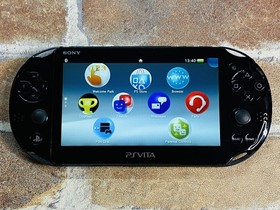PS Vita Black PCH 2000 SONY PlayStation Japan Tested 4GB Charger No.4D DDP