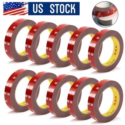 Auto Tape Acrylic Foam Double Sided Back Car Mounting Adhesive 5m x20mm 16ft Lot
