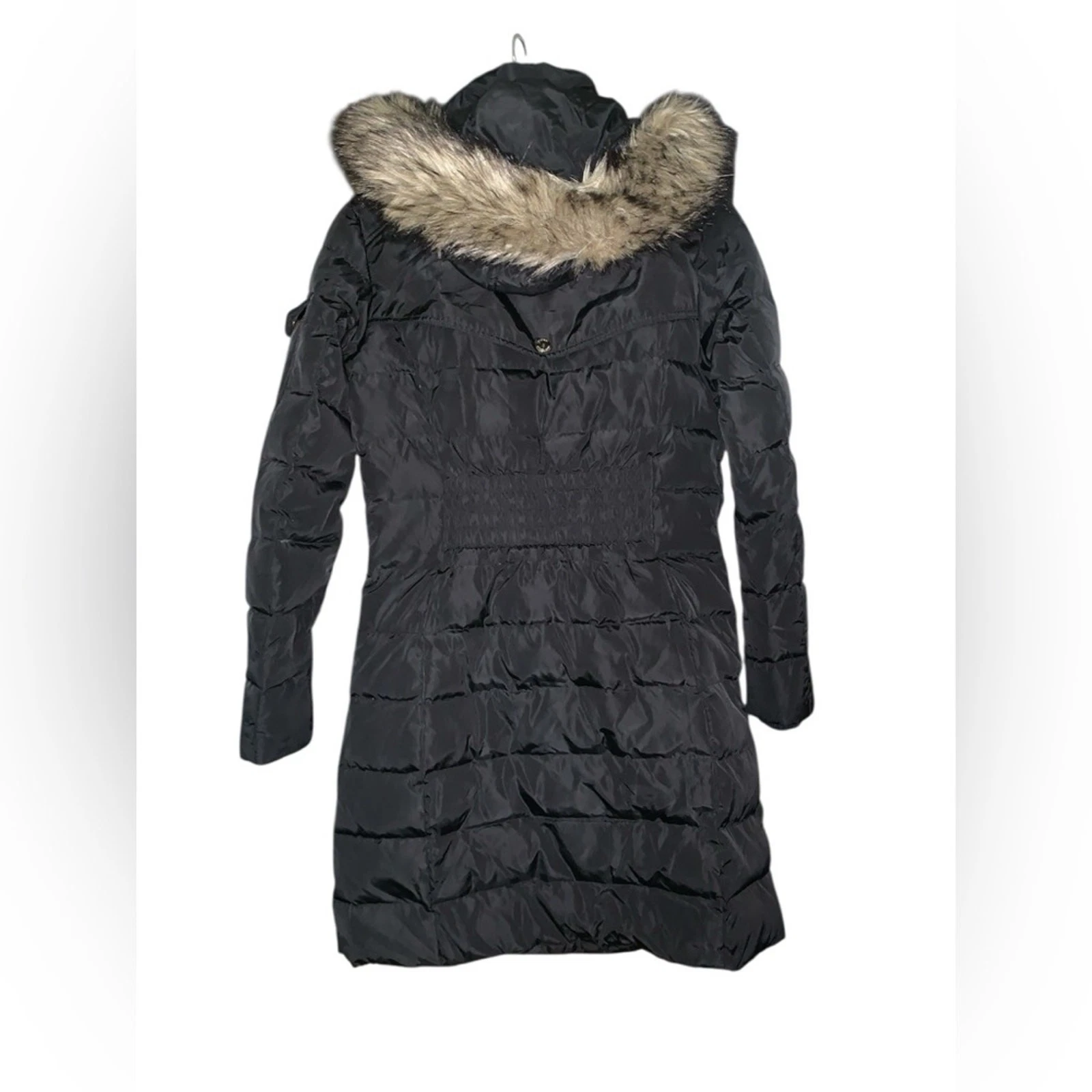 Cappotto piumino Michael Michael Kors donna pelliccia sintetica orlo XS