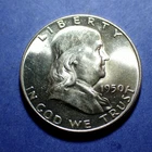 1950 Franklin Half  Near Ch. BU