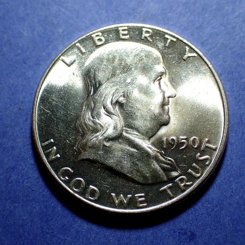 1950 Franklin Half  Near Ch. BU