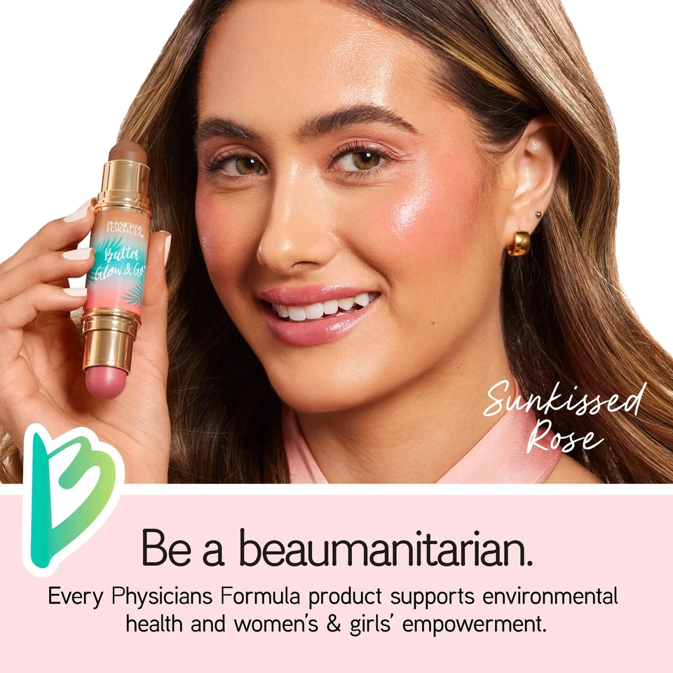 Physicians Formula Butter Glow Multiuse Stick - Sunkissed Rose, Vegan - Image 3 of 4