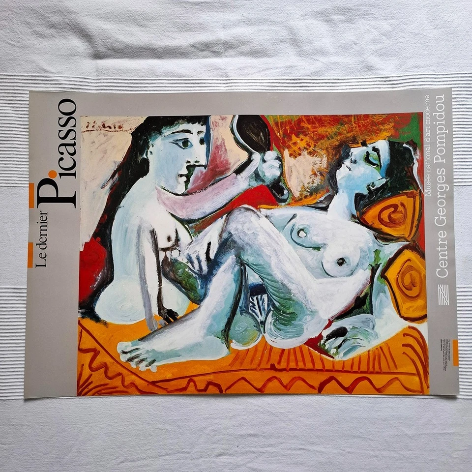 Ausstellungsplakat Le Dernier Picasso 1987 Centre Georges Pompidou 50x70 cm - Bild 2 von 4