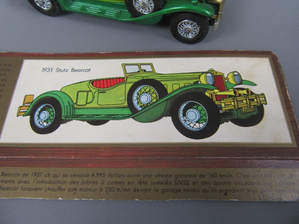 D584 Matchbox Models of Yesteryear Y-14 Stutz Bearcat 1931 Vert Bicolore Vintage - Photo 3/4