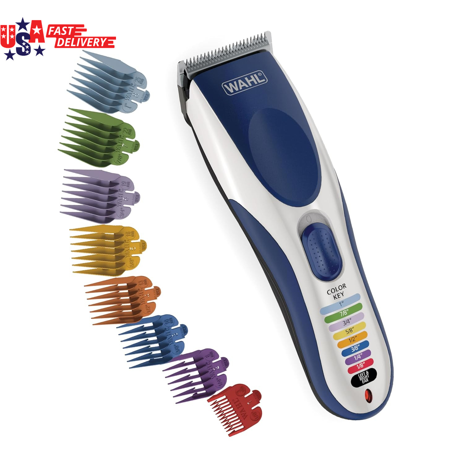 Color Pro Cordless Rechargeable Hair Clipper & Trimmer &ndash; Easy Color-Coded Guide 