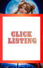 2026 Fantasy of Cosplay comic cover with Sailor Moon in white outfit, red box text "CLICK LISTING" and orange banner.