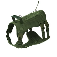 Adjustable Dog Tactical Harness No Pull, Large Dogs Vest with Handle