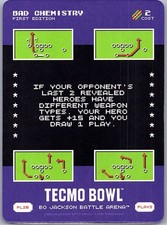 2026 Bo Jackson Battle Arena TECMO BOWL BOBA PL-28 PL28 Bad Chemistry SP