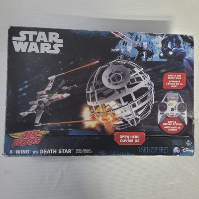DISNEY STAR WARS X-WING VS DEATH STAR AIR HOGS REMOTE CONTROL AIRPLANE RC TOY
