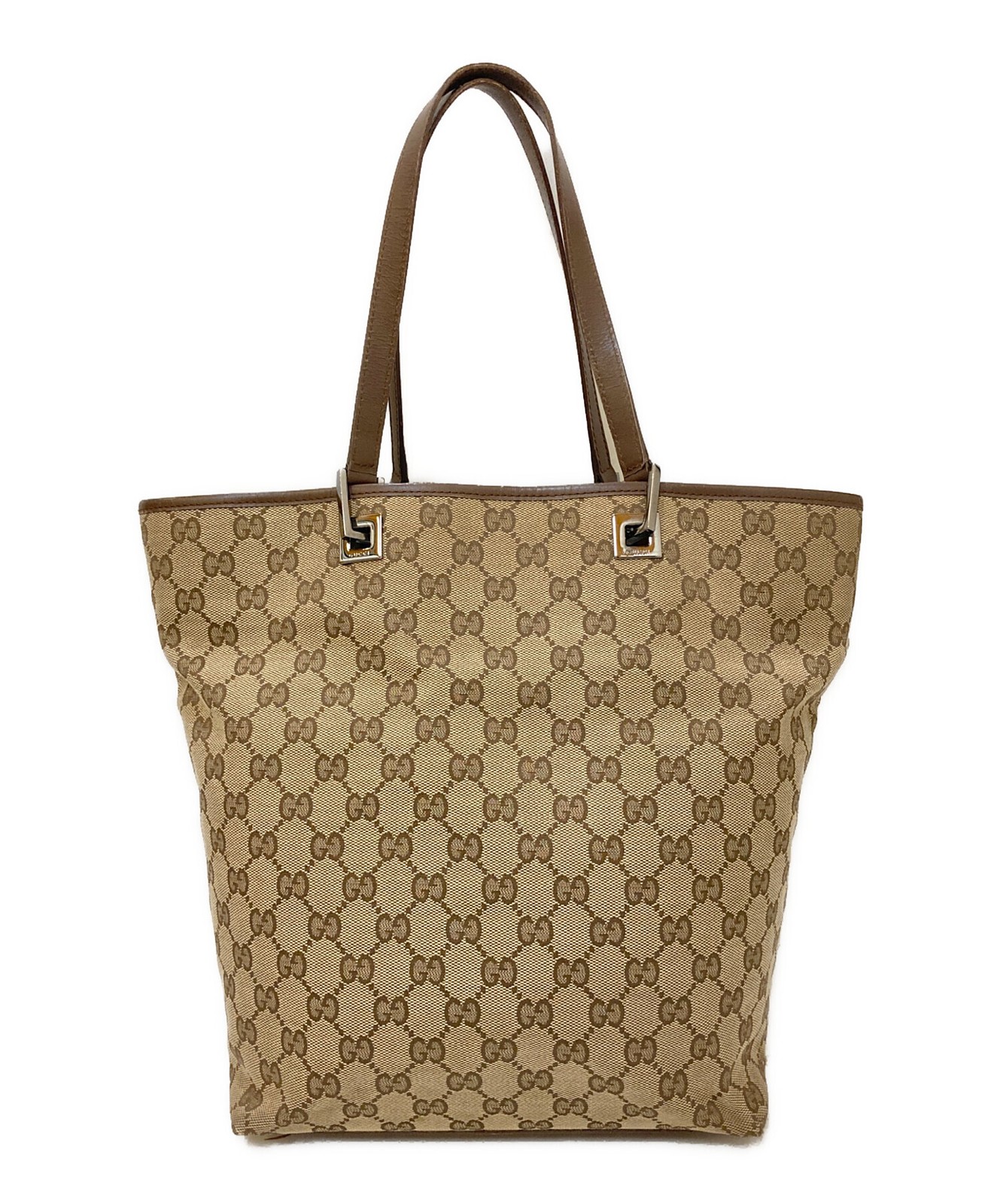 GUCCI Tote bag GG canvas Beige Authentic From Japan
