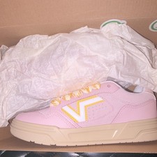 VANS Upland Fat Lace Low Top Sneaker Pink Yel...
