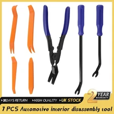 7PCS Auto Trim Clip Remover Tool Set Removal Pliers Fastener Door Panel Retainer