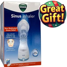 Vicks Personal Single Sinus Steam Inhaler Natural Relief Treatment VIH200 White