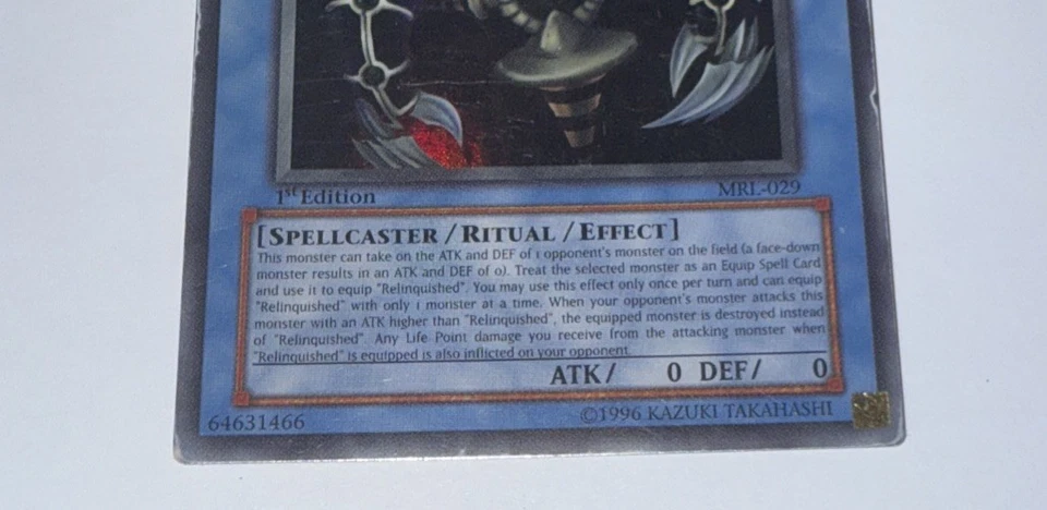 Yugioh Relinquished MRL-029 Ultra Rare 1st Edition EU PRINT (MP) - Image 3 of 4