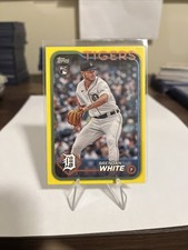 Brendan White 2024 Topps Series 1 Rookie Rc Yellow Border Detroit Tigers SP