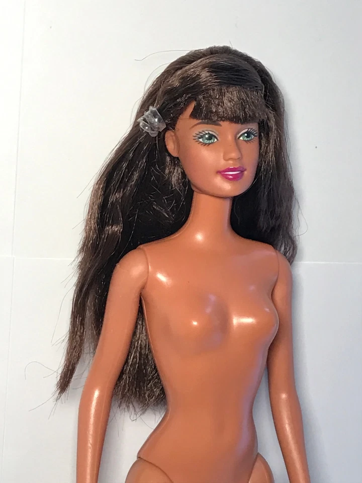 裸体芭比娃娃 2000 Surf City Teresa 黑发绿眼睛 #28419 娃娃 独一无二 — 第 3/4 张图片