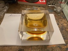 Alessandro Mandruzzato Murano Glass Ashtray. Handmade In Italy . Damaged