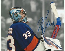 DAVID RITTICH NEW YORK ISLANDERS GOALIE POP EDIT NHL SIGNED 8X10 PHOTO WITH COA