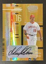 GARRET ANDERSON 2005 Leaf Certified Materials MIRROR GOLD AUTOGRAPH AUTO /25