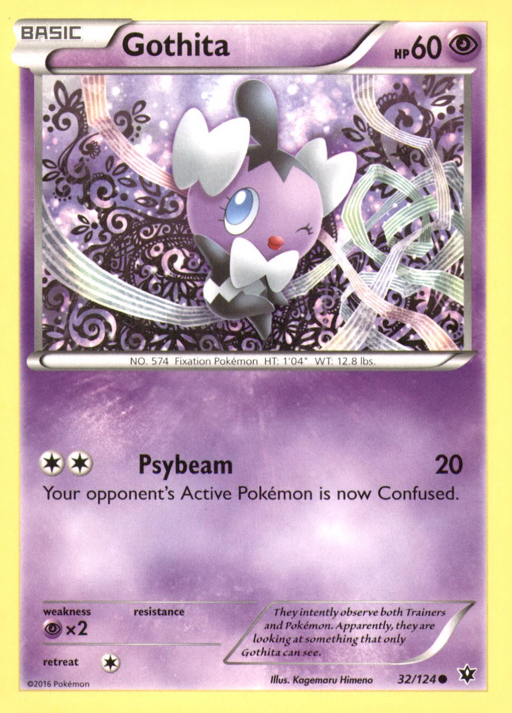 GOTHITA 32/124 COMMON FATES COLLIDE POKEMON LIGHTLY PLAYED