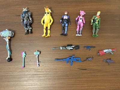 Fortnite Action Figure LOT Of 5 Loose Figures and Weapons
