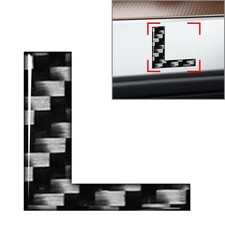 Window Door Wall Car Badge Emblem Alphabet Letter Decals Stickers "L"