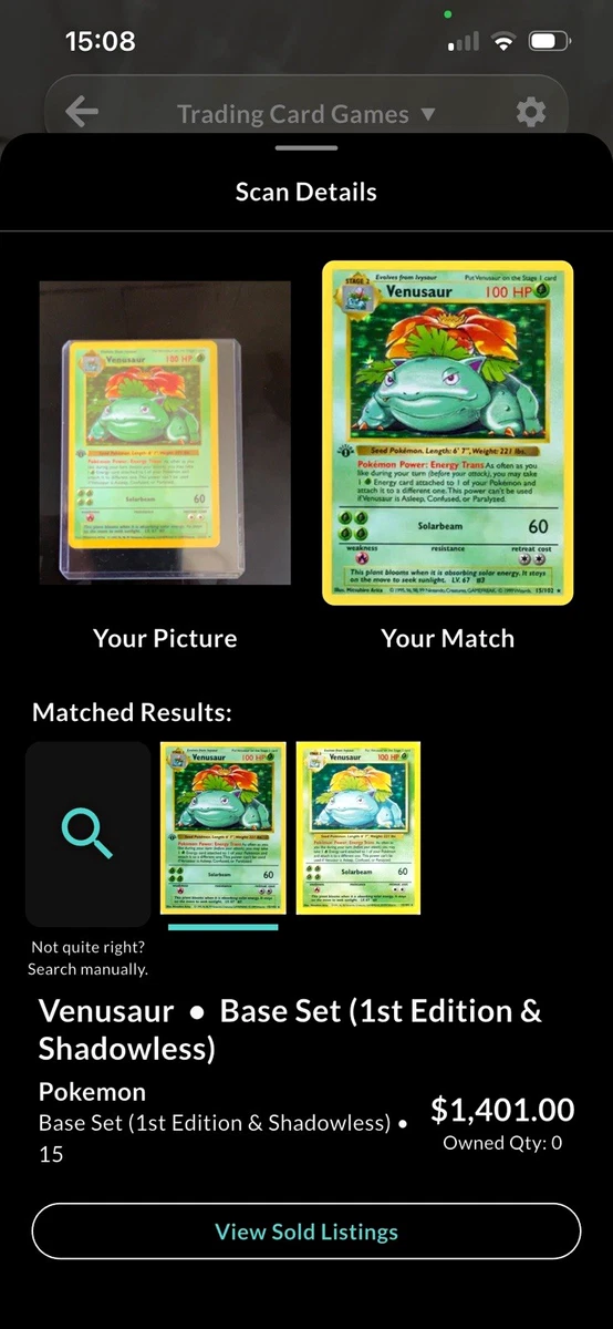 Pokémon Venusaur Base Trading Card Sets for sale | eBay UK