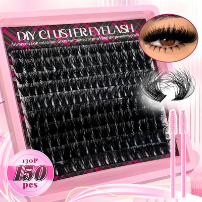 150/400/402 Stück DIY Falsche Wimpern Set D Curl Wiederverwendbar Falsche Wimpern 8-18 mm Mix